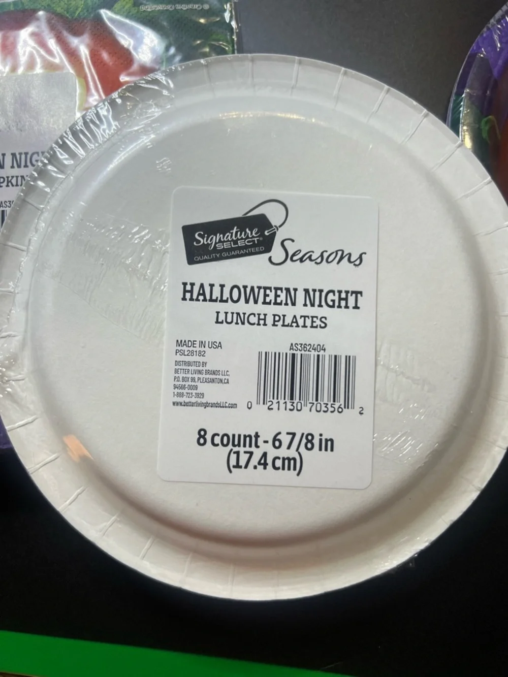 Halloween Pumpkin Paper Party Plates & Napkins - Orange Pumpkin Design